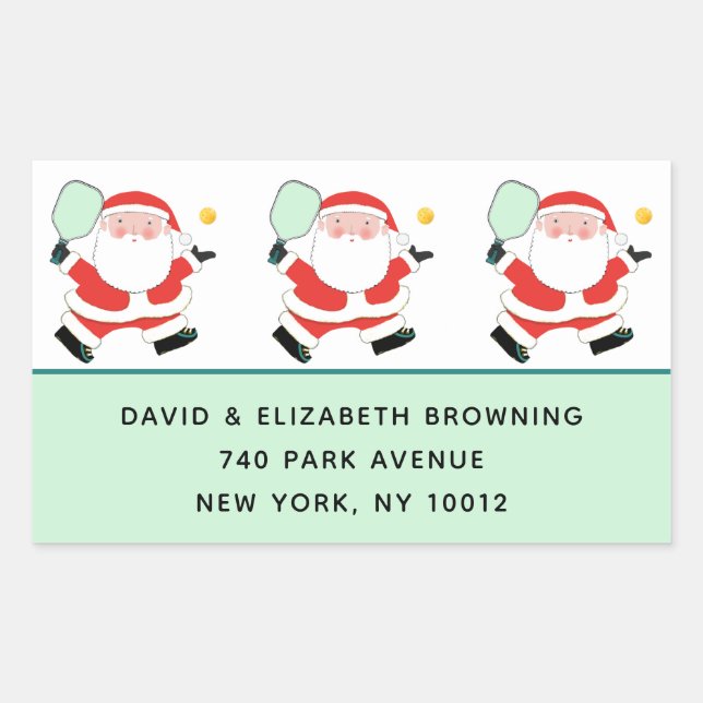 Pickleball Christmas Labels (Front)