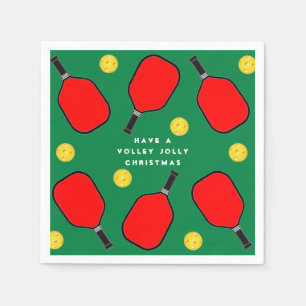 Pickleball Christmas Party Napkins