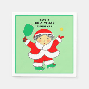Pickleball Christmas Party Napkins