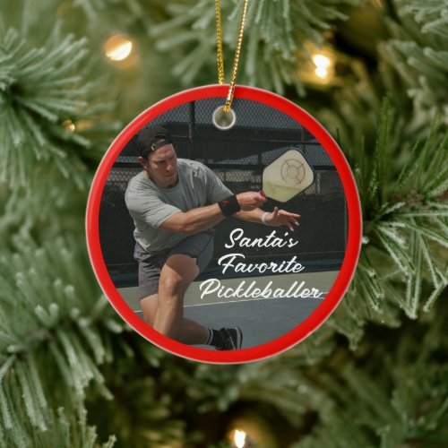 Pickleball Christmas Personalized Ornament 