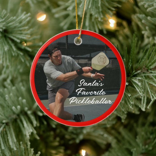 Pickleball Christmas Personalized Ornament  (Tree)