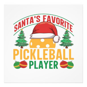 Pickleball Christmas  Photo Print