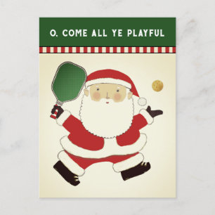 Pickleball Christmas Postcard