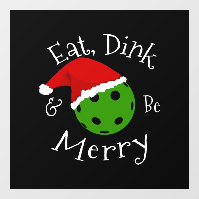 Pickleball Christmas Saying Floor Decals (Front)