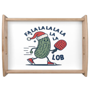 Pickleball Christmas Serving Tray