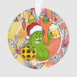 Pickleball Christmas themed Ornament