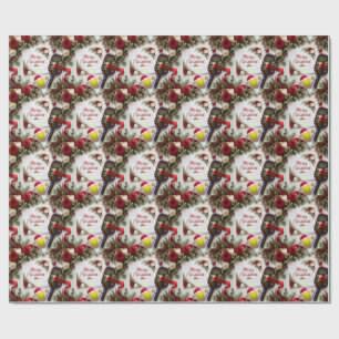 Pickleball Christmas themed Wrapping Paper