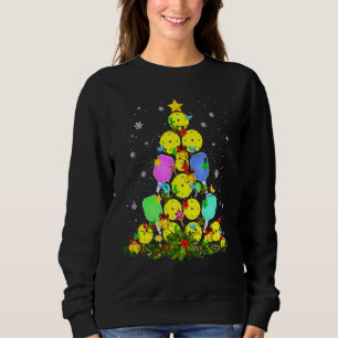 Pickleball Christmas Tree Santa Pickleball X Mas L Sweatshirt