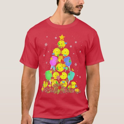 Pickleball Christmas Tree  T_Shirt