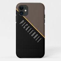 PICKLEBALL Class Modern Black Brown Color Block