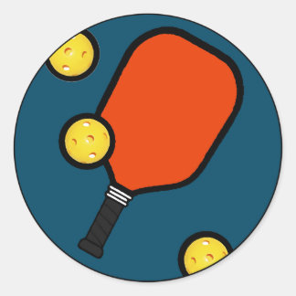 Pickleball Classic Round Sticker