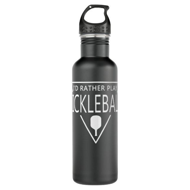 Pickleball Clothing & Pickleball Merchandise - Pic Stainless Steel Water Bottle (Front)