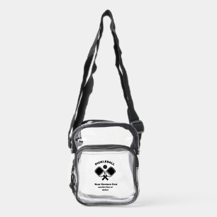 Pickleball Club  Clear Crossbody Bag
