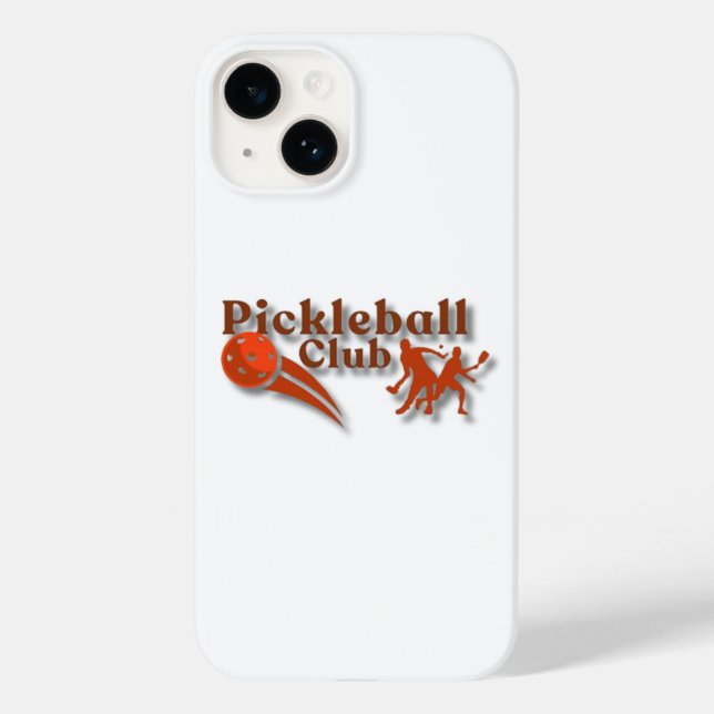 Pickleball Club Logo - Custom Gear & Gifts Case-Mate iPhone Case (Back)