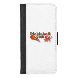 Pickleball Club Logo - Custom Gear & Gifts iPhone 8/7 Wallet Case