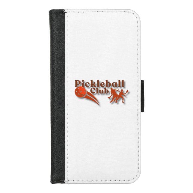 Pickleball Club Logo - Custom Gear & Gifts iPhone Wallet Case (Front)