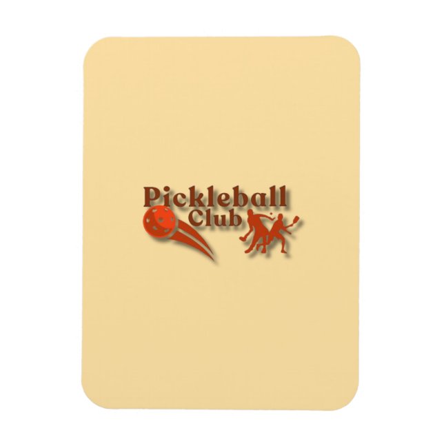 Pickleball Club Logo - Custom Gear & Gifts Magnet (Vertical)