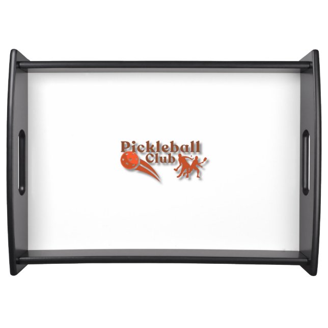 Pickleball Club Logo - Custom Gear & Gifts Serving Tray (Front)