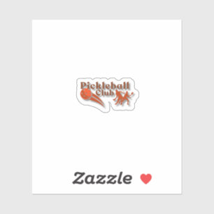 Pickleball Club Logo - Custom Gear & Gifts Sticker