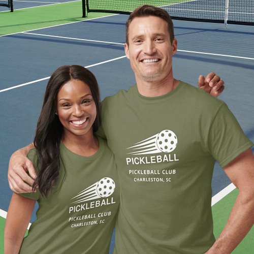 Pickleball Club Paddle Ball Team Location T_Shirt