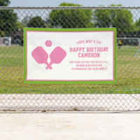 Pickleball Club Party Paddles Pink Green Custom