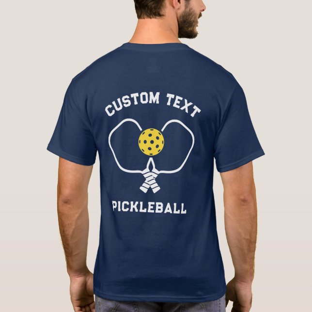 Pickleball Club Personalized Name T-Shirt (Back)