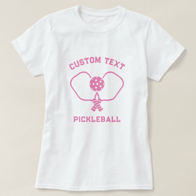 Pickleball Club Personalized T-Shirt (Design Front)