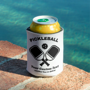 Pickleball Club Pickleball Paddle & Ball Custom Can Cooler
