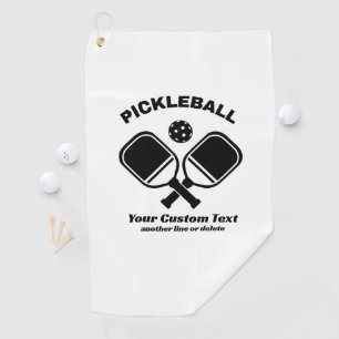 Pickleball Club Pickleball Paddle & Ball Custom Golf Towel
