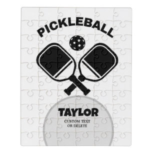 Pickleball Club Pickleball Paddle & Ball Custom Jigsaw Puzzle