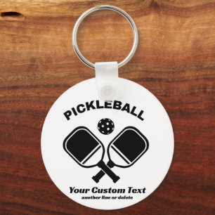 Pickleball Club Pickleball Paddle & Ball Custom Keychain