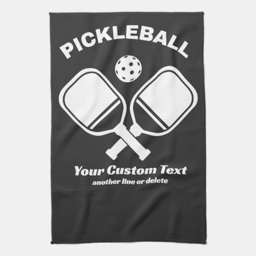 Pickleball Club Pickleball Paddle  Ball Custom Kitchen Towel