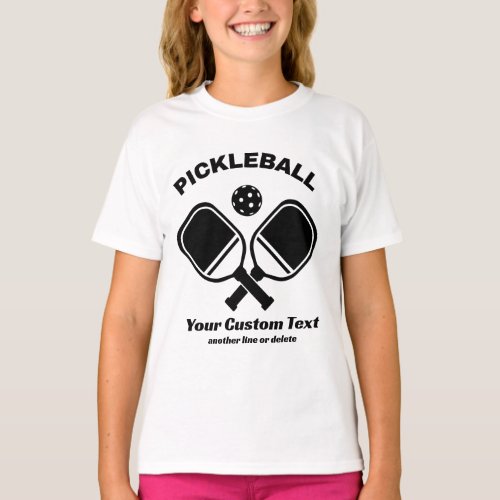 Pickleball Club Pickleball Paddle  Ball Custom T_Shirt