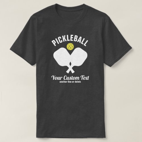 Pickleball Club Pickleball Paddle & Ball Custom T-Shirt
