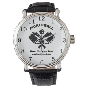 Pickleball Club Pickleball Paddle & Ball Custom Watch