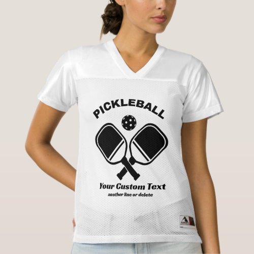 Pickleball Club Pickleball Paddle  Ball Custom Womens Football Jersey