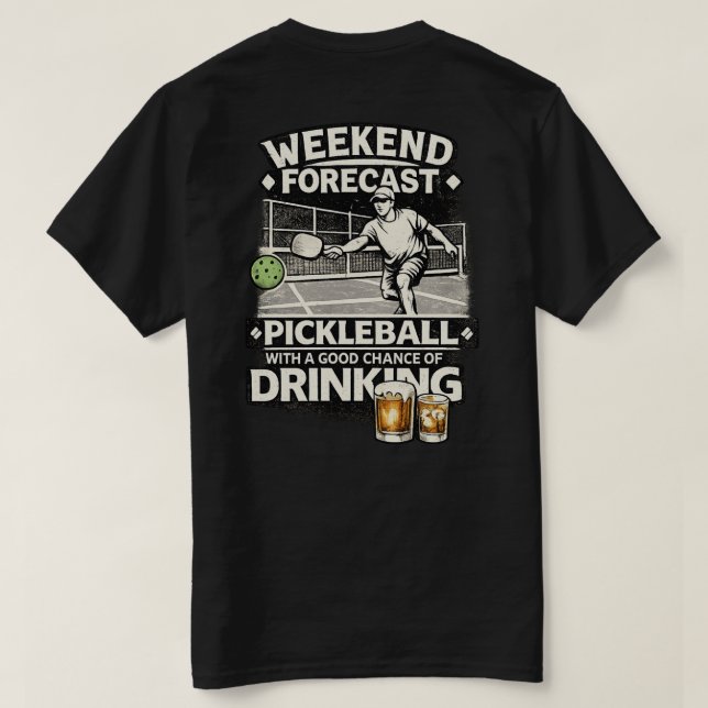 Pickleball Club  T-Shirt (Design Back)