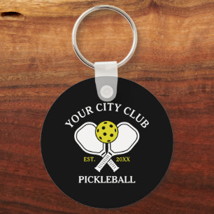 Pickleball Club Team & Custom Pickleball Player Keychain