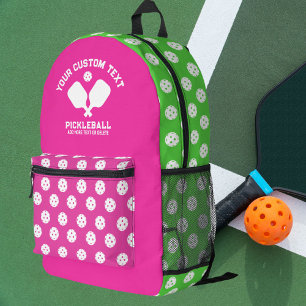 Pickleball Club Team Name Any Colors Personalized Printed Backpack