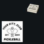 Pickleball Club Team-Paddles & Ball Personalized  Rubber Stamp<br><div class="desc">The Pickleball Club Team-Paddles & Ball Personalized rubber stamp is a product that caters to pickleball enthusiasts who want to add a personalized touch to their equipment. This rubber stamp allows users to imprint their club team's name, logo, or any other design onto their paddles and balls, giving them a...</div>