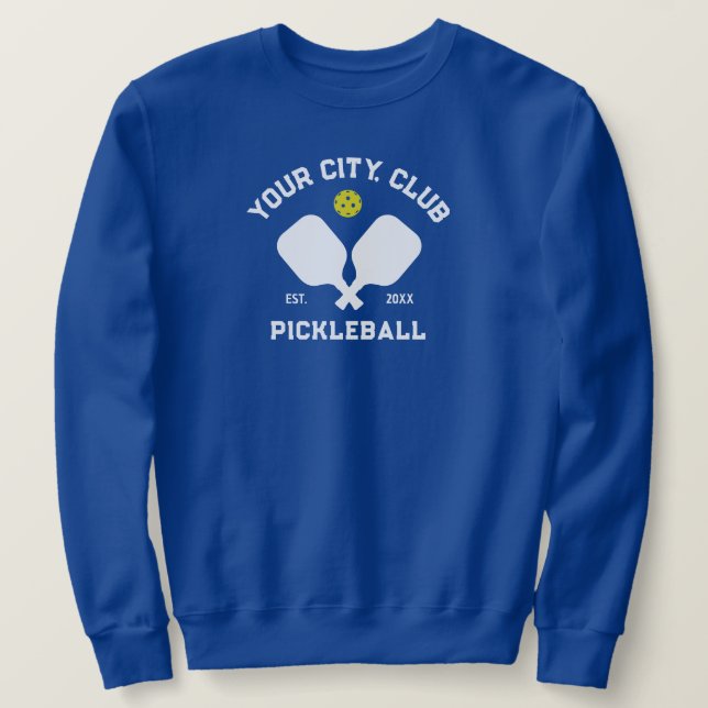 Pickleball Club Team Player Custom Pickle Gift Sweatshirt (Design Front)