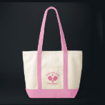 Pickleball Club Team Player Custom Pickle Gift Tote Bag<br><div class="desc">Carry your gear to the pickleball court in style with this super fun tote bag featuring crossed pickleball paddles, a ball and 3 lines of custom text. Easily change the wording to include your pickleball club name, team name, city/location or any wording of your choice. Also change the font and...</div>