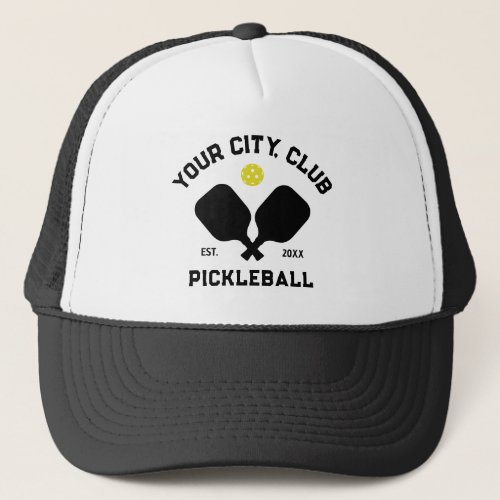 Pickleball Club Team Player Custom Pickle Gift Trucker Hat