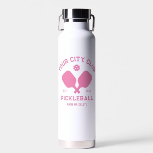 Pickleball Club Team Player Custom Pickler Gift Water Bottle