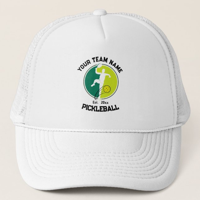 Pickleball Club Team Player Pickler Custom Trucker Hat (Front)