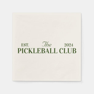 pickleball club themed party napkins