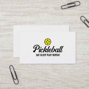 Pickleball coach business card template