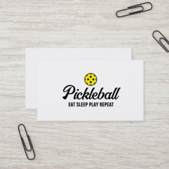 Pickleball Coach Business Card Template by imagewear at Zazzle