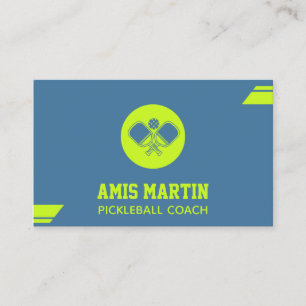 Pickleball Coach pickleball paddle Business Card