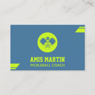Pickleball Coach pickleball paddle  Business Card